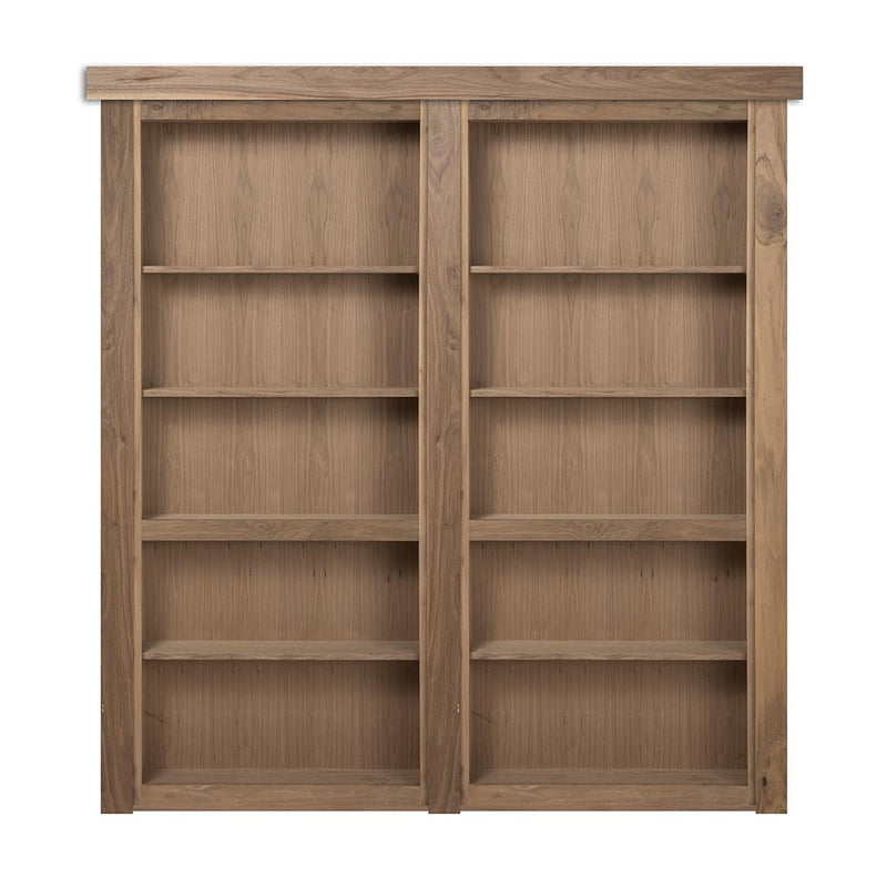 Hidden Walnut French Door