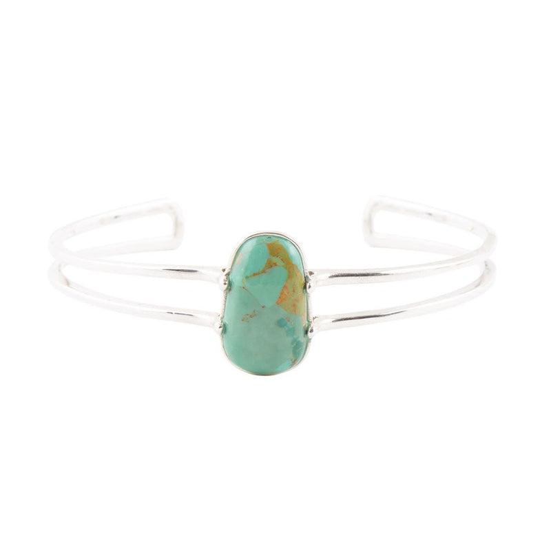 High Class Turquoise and Sterling Silver Cuff Bracelet