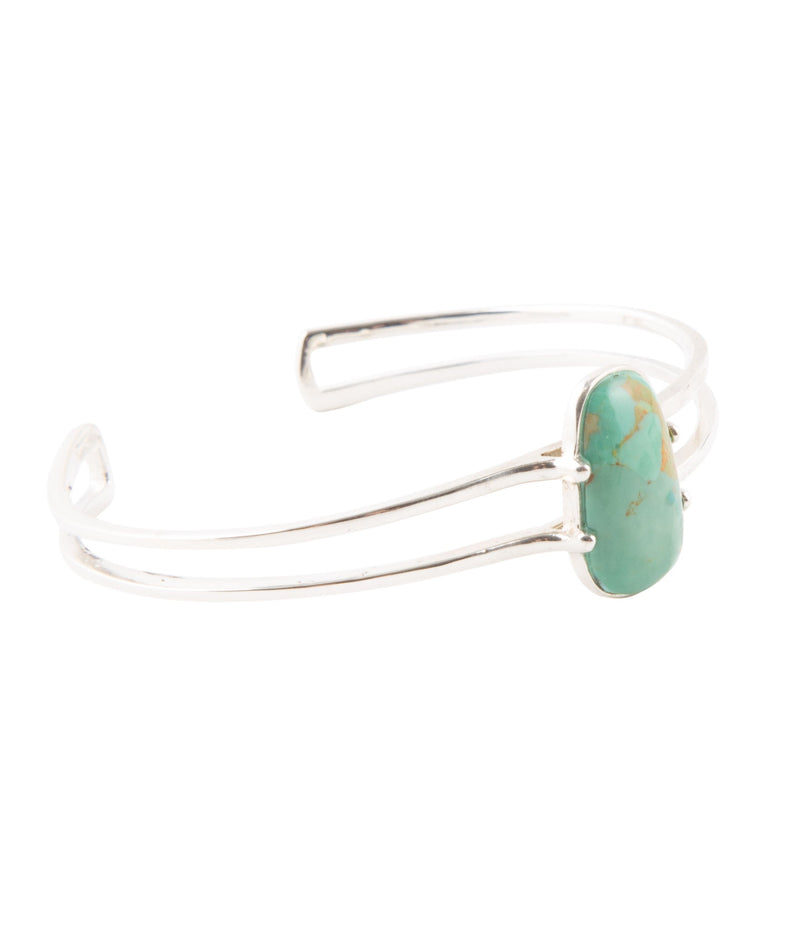 High Class Turquoise and Sterling Silver Cuff Bracelet