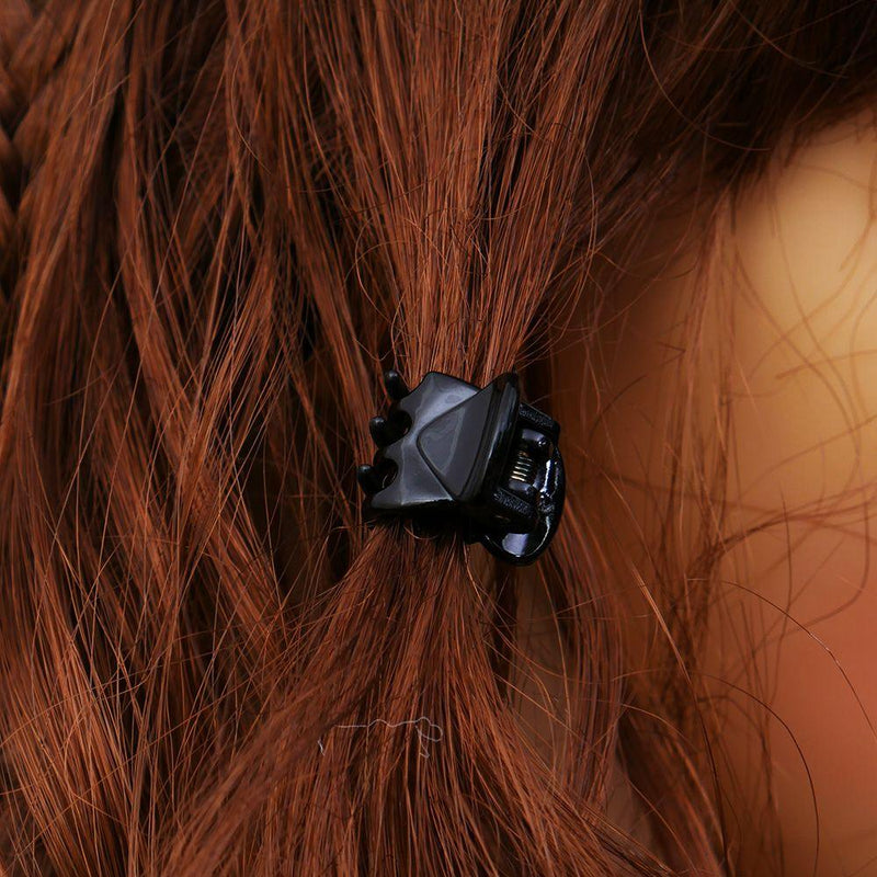 High Quality Newest 12 Pcs Black Plastic Mini Hairpin Claws Hair Clip Clamp for Ladies Hairgrip Barrettes Headwear Gorgeous Hair Accessories For Women