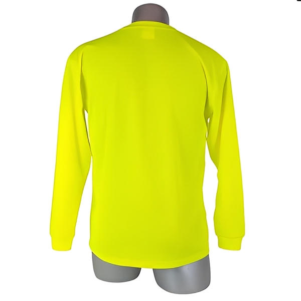 High Visibility Yellow Safety Long Sleeve Shirt - All Sizes