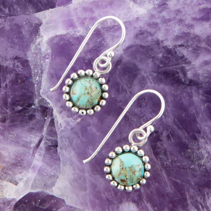 Hope Floats Blue Turquoise Earrings