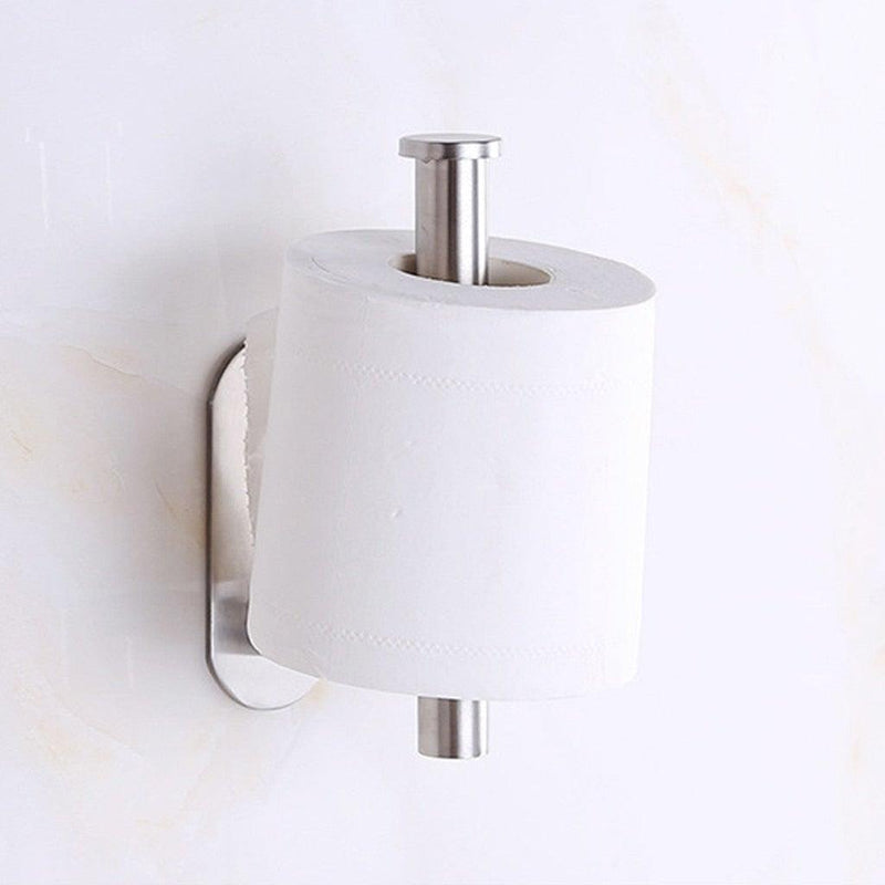 Household Toilet Roll Holder Self Adhesive Toilet Paper Holder For Bathroom Stick On Wall Stainless Steel Toilet Paper  Racks Toilet Paper Holder Self Adhesive Bathroom Paper Towel Roll Holder Wall Mount