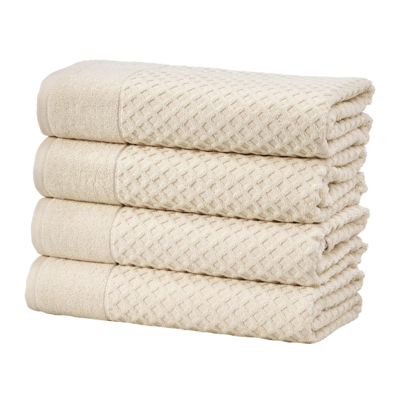 Cotton Diamond Waffle Weave Bath Towel Set - Grayson Collection