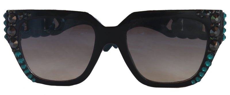 Belleville,  BLING Line Bifocal (Clear On Top) Sun Readers for Women OR Non-Bifocal Readers Sunglasses (Hematite W Zircon) NY Fifth Avenue