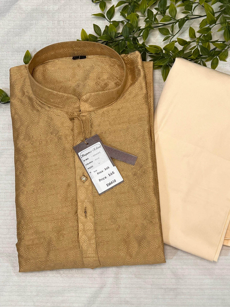 Golden kurta pajaama