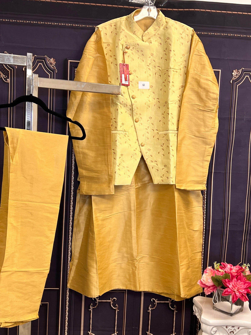 Three piece kurta set : with jacket
