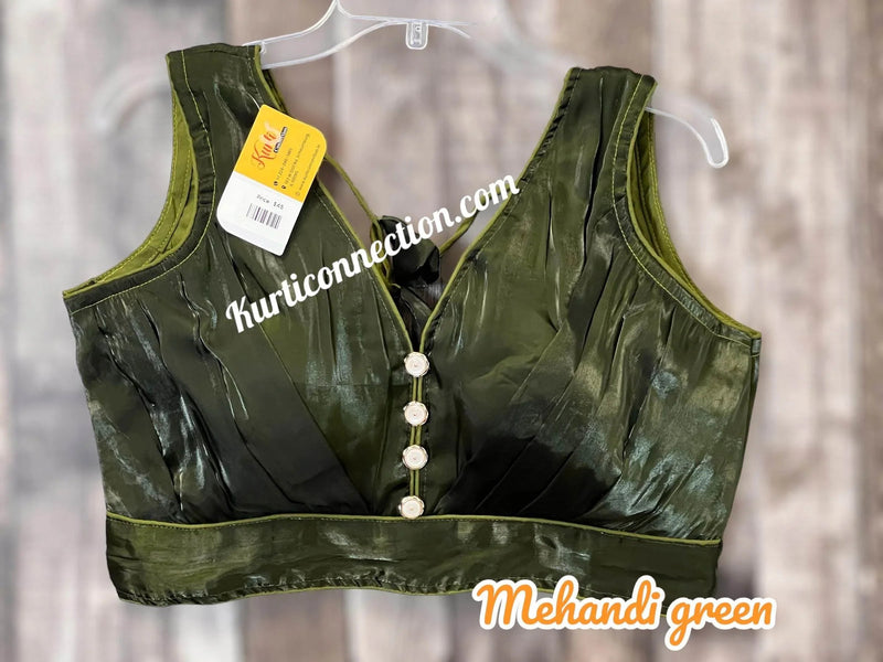 Satin silk blouse
