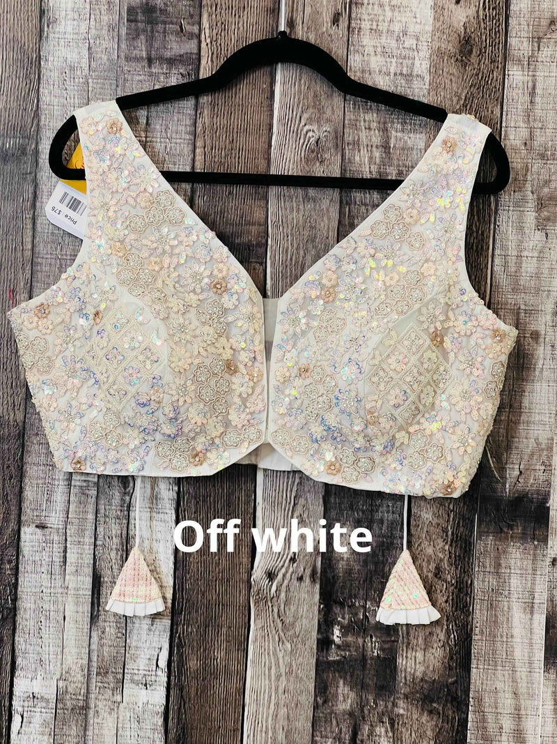 Heavy sequin work blouses