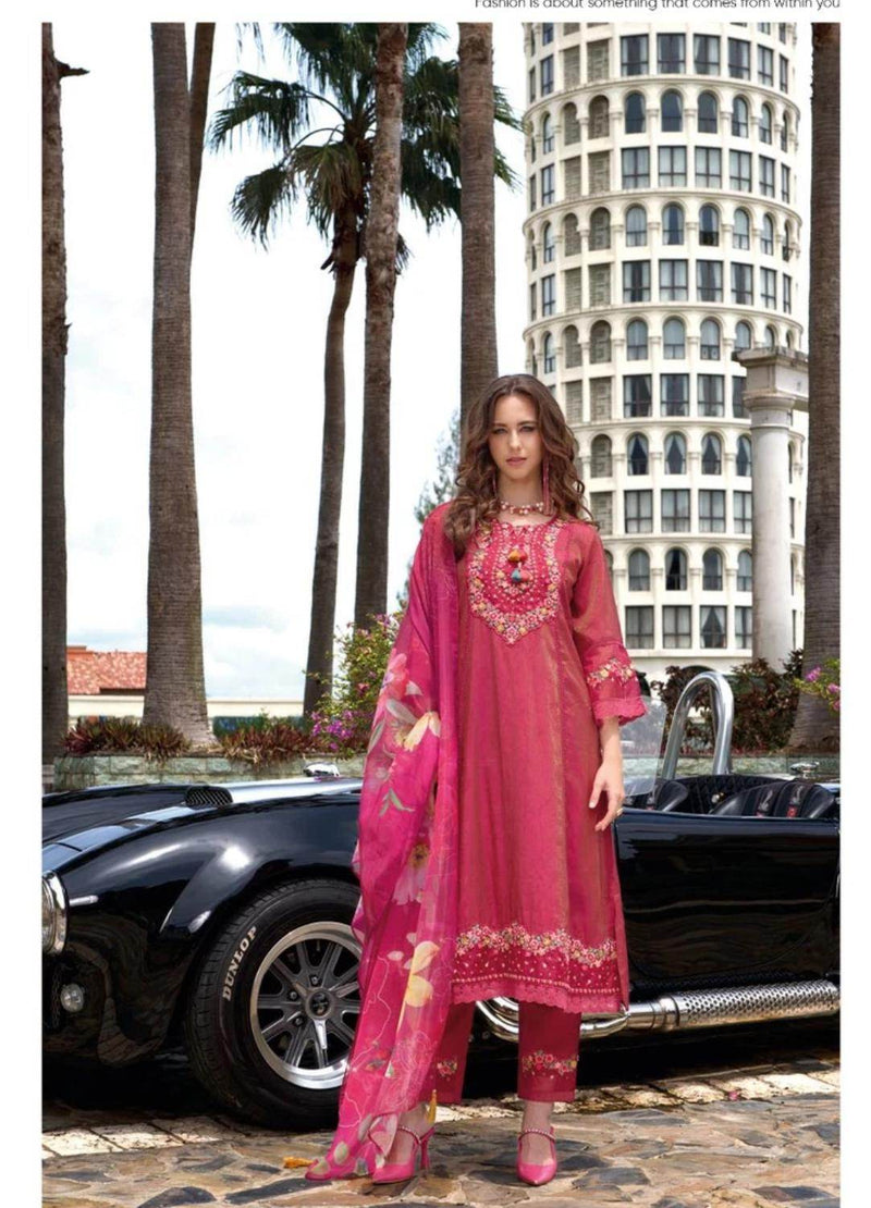 Silk party wear suits | A line kurti sets