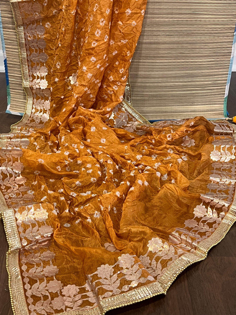 Gota patti bandhani dupatta