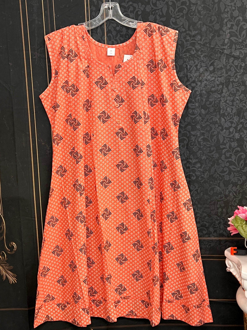 Soft cotton kurti | short sleeves attached inside