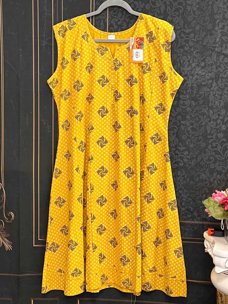 Soft cotton kurti | short sleeves attached inside