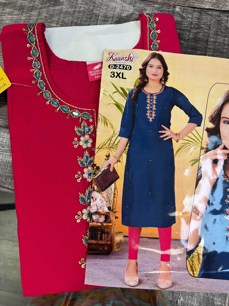 Silk kurti : Size 46