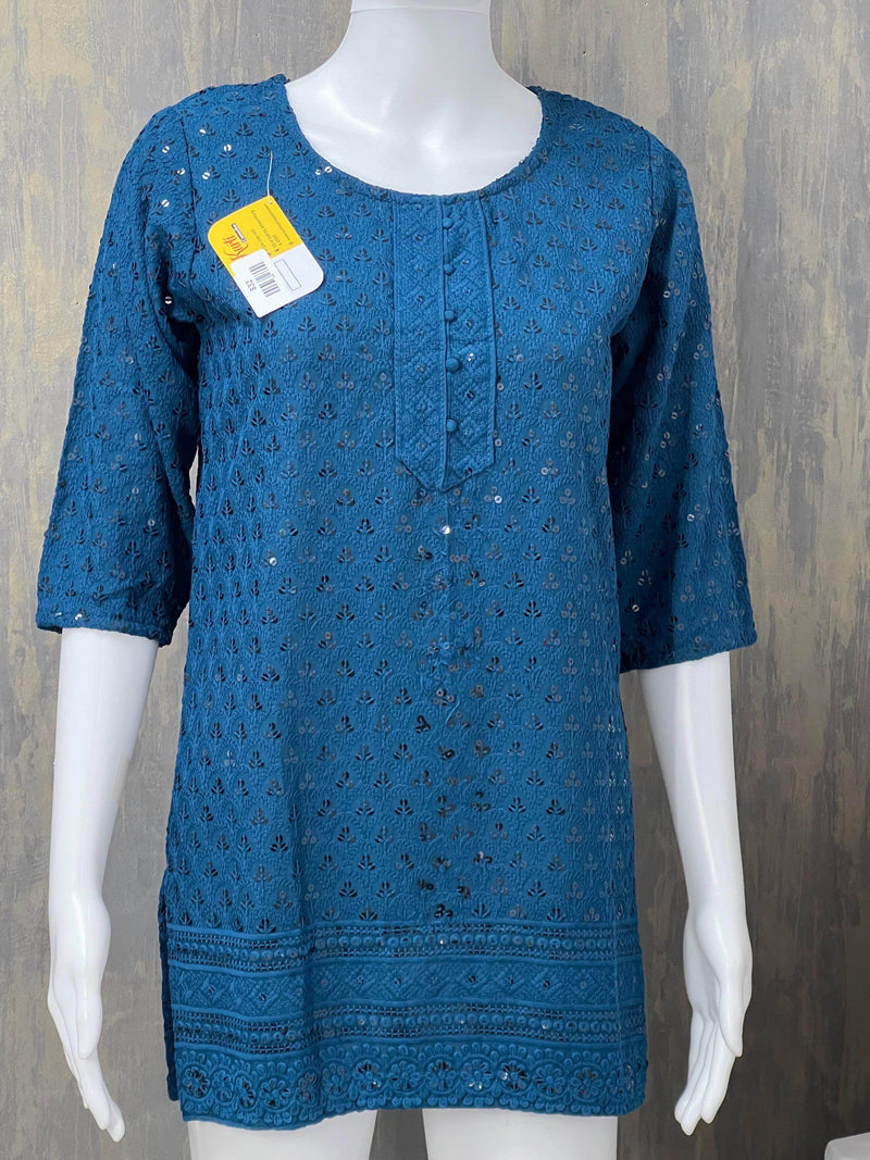 Short kurti / sequin short kurti