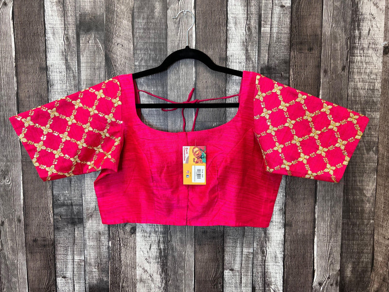 Raw silk blouse