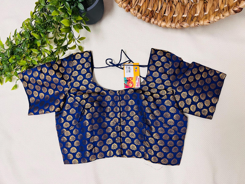 Navy blue Blouse | front hooks