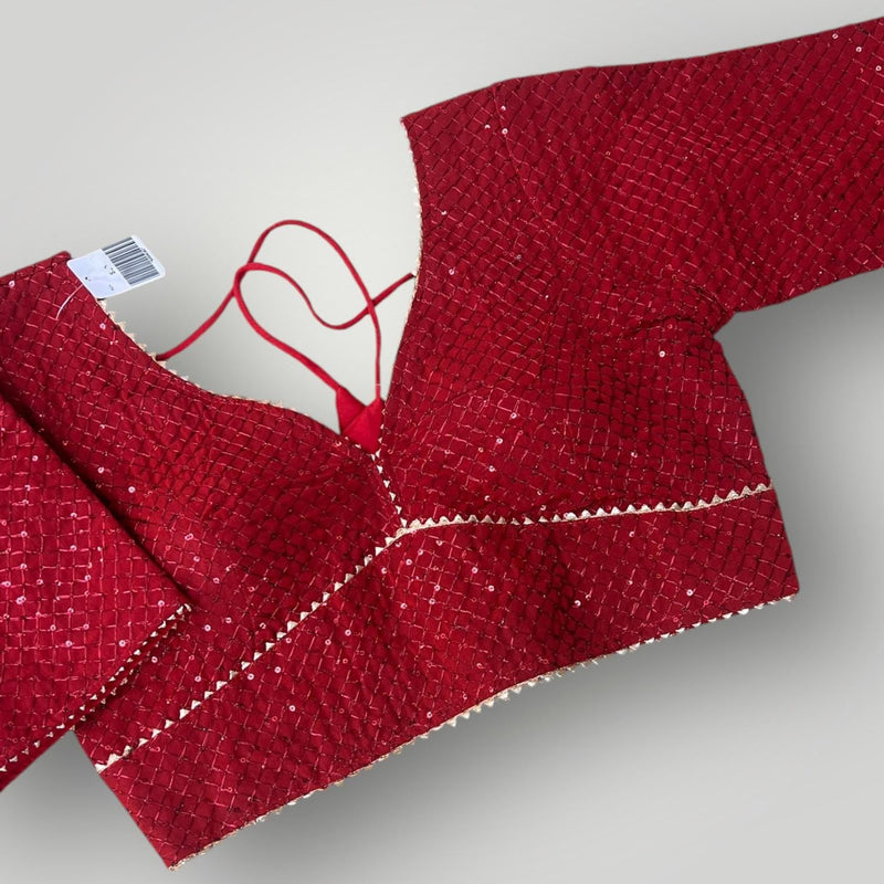 Readymade Blouse | maroon blouse