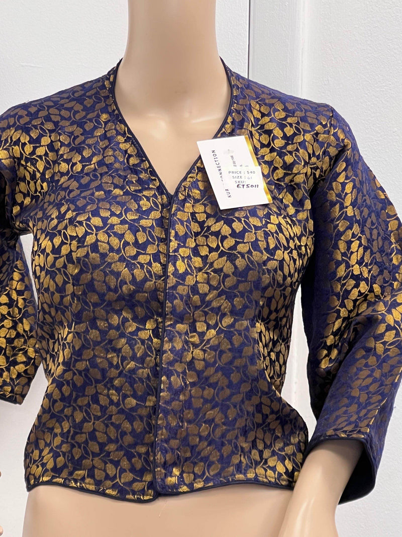 Navy blue long blouse