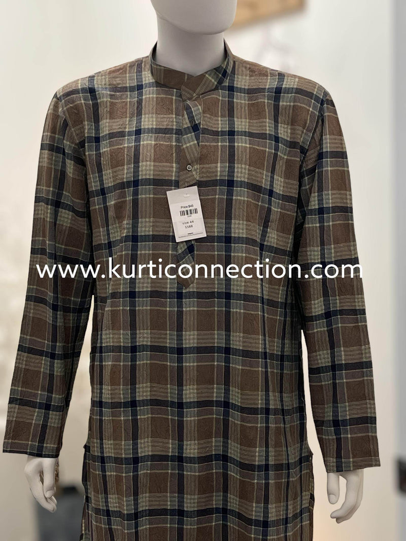 Check pattern Kurta (Pant not included )