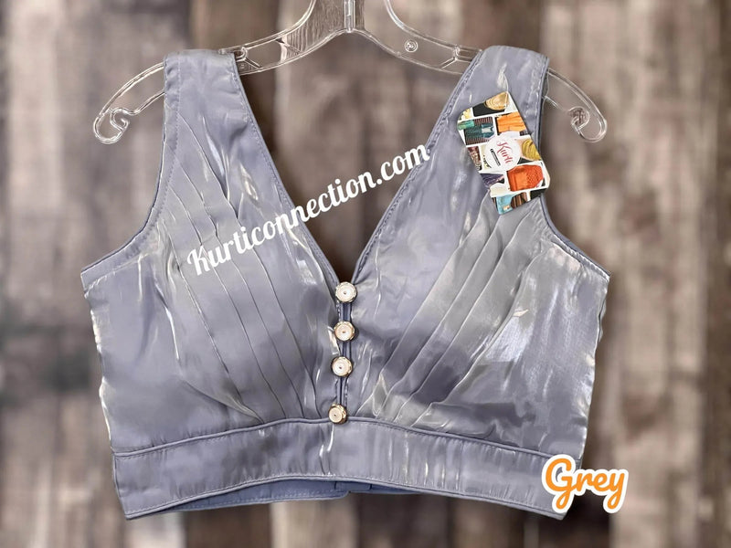 Satin silk blouse