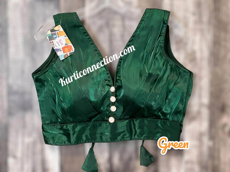 Satin silk blouse