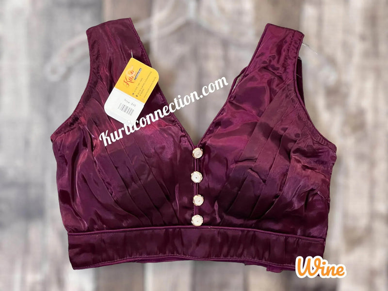 Satin silk blouse