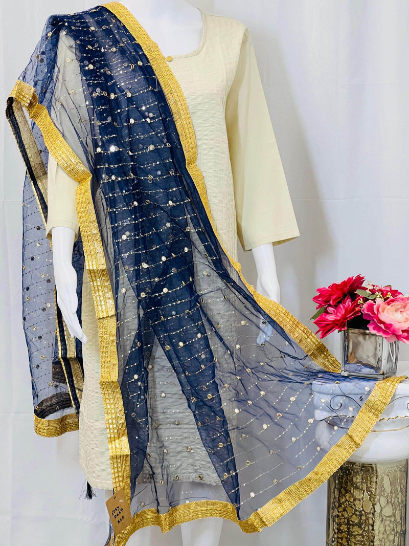 Mirror work dupatta