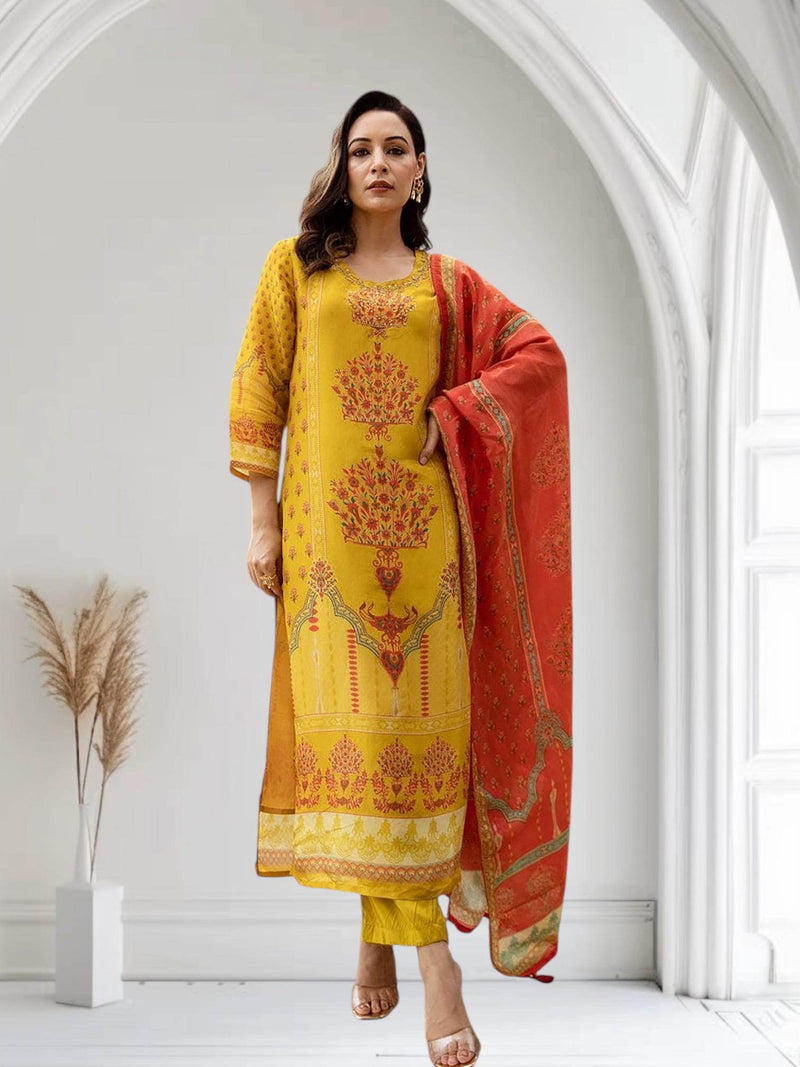 Shimmer silk Kurti set