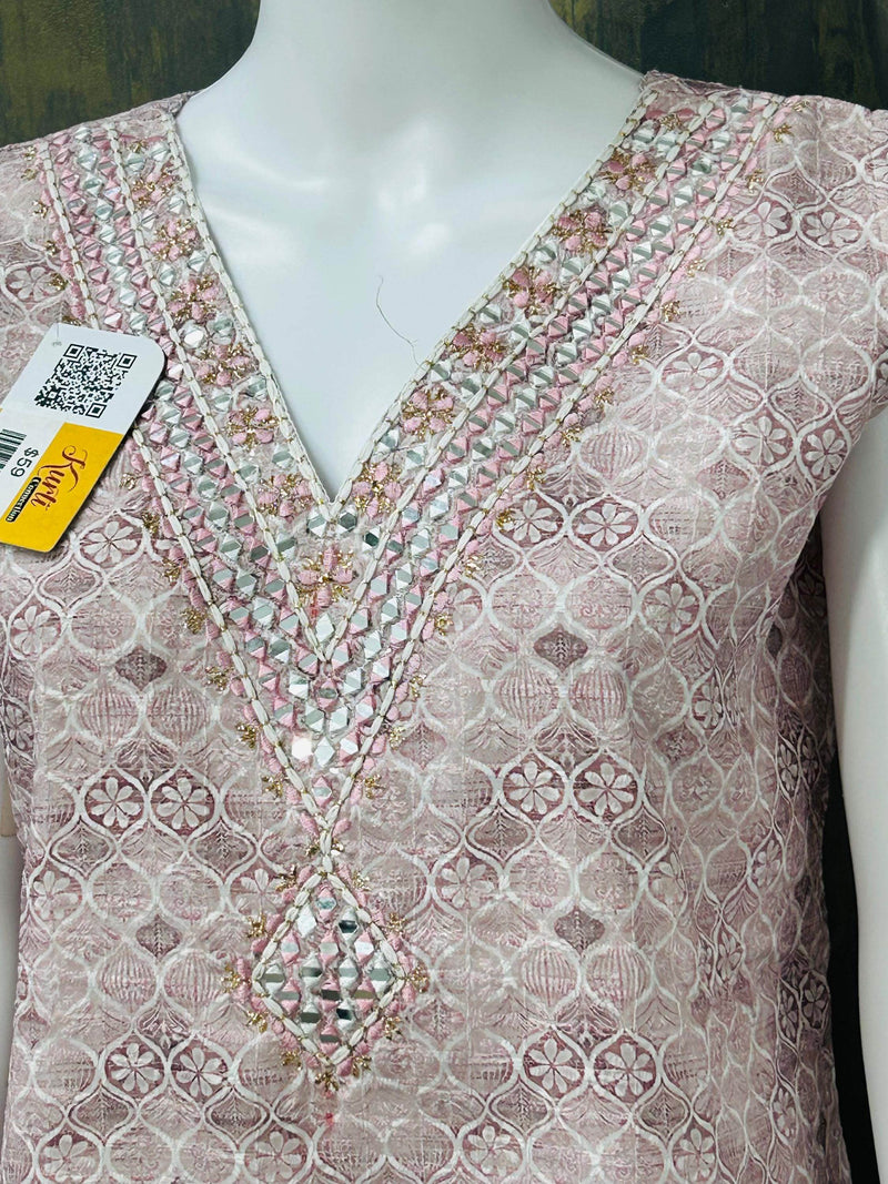 Sequin Chikankari kurti