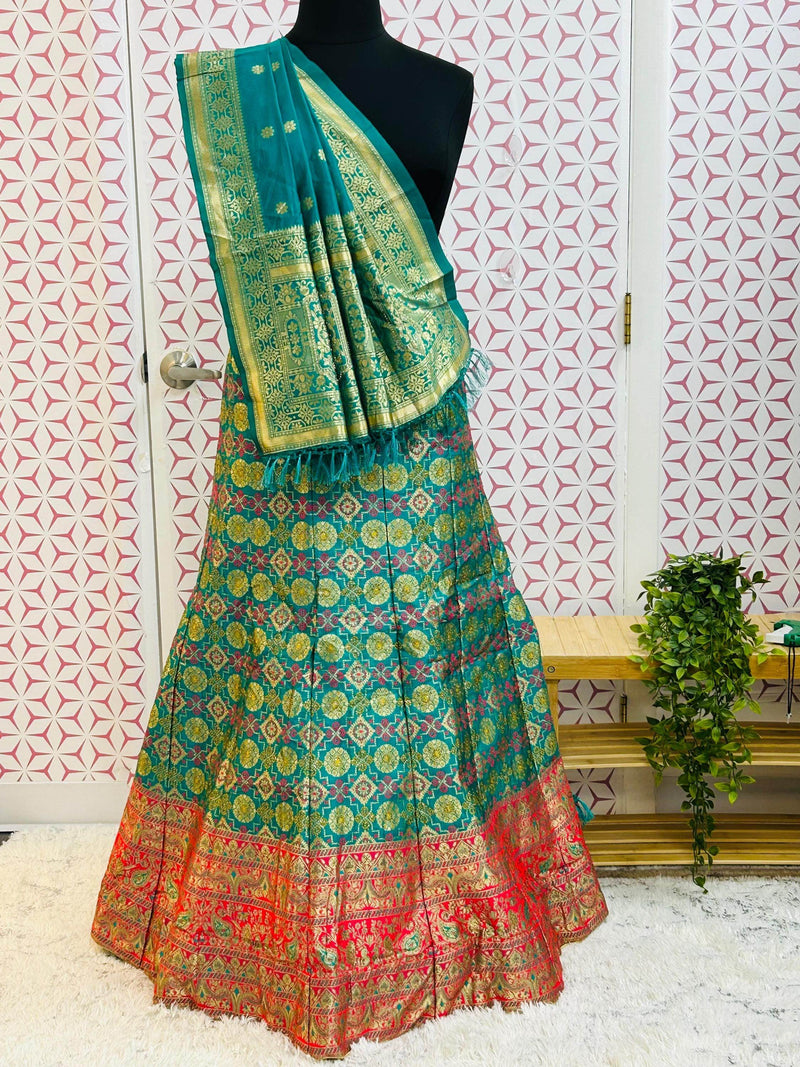 Silk lehenga set