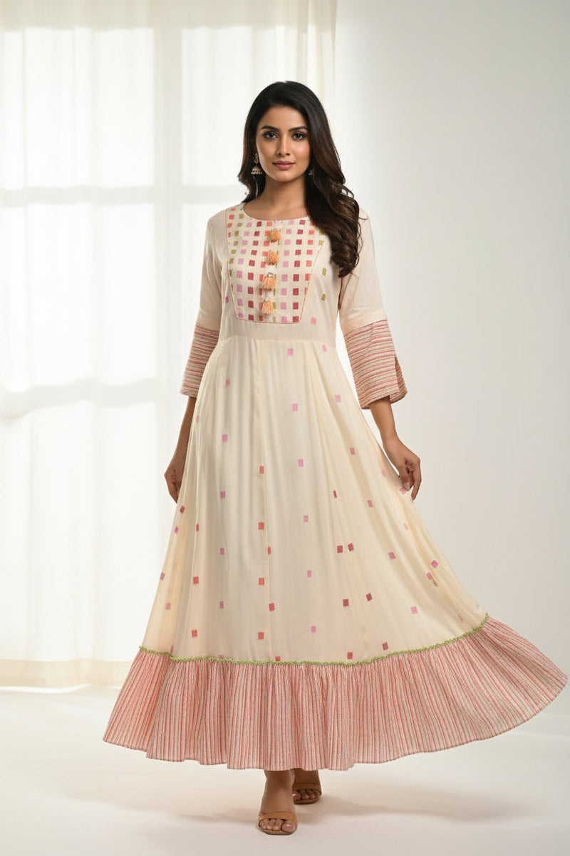 Anarkali style kurti