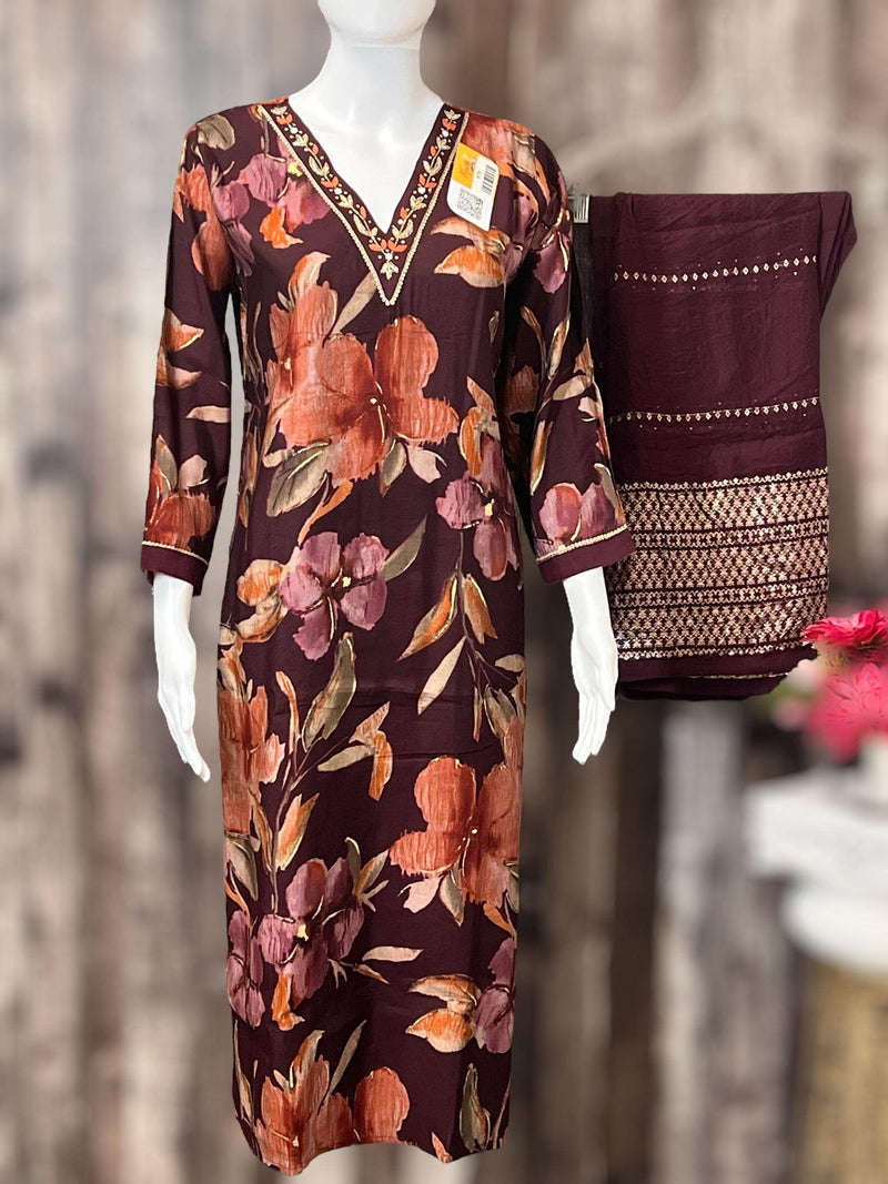 Modal silk kurti set | salwar kameez