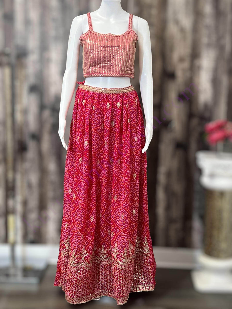 Lehenga choli set with jacket
