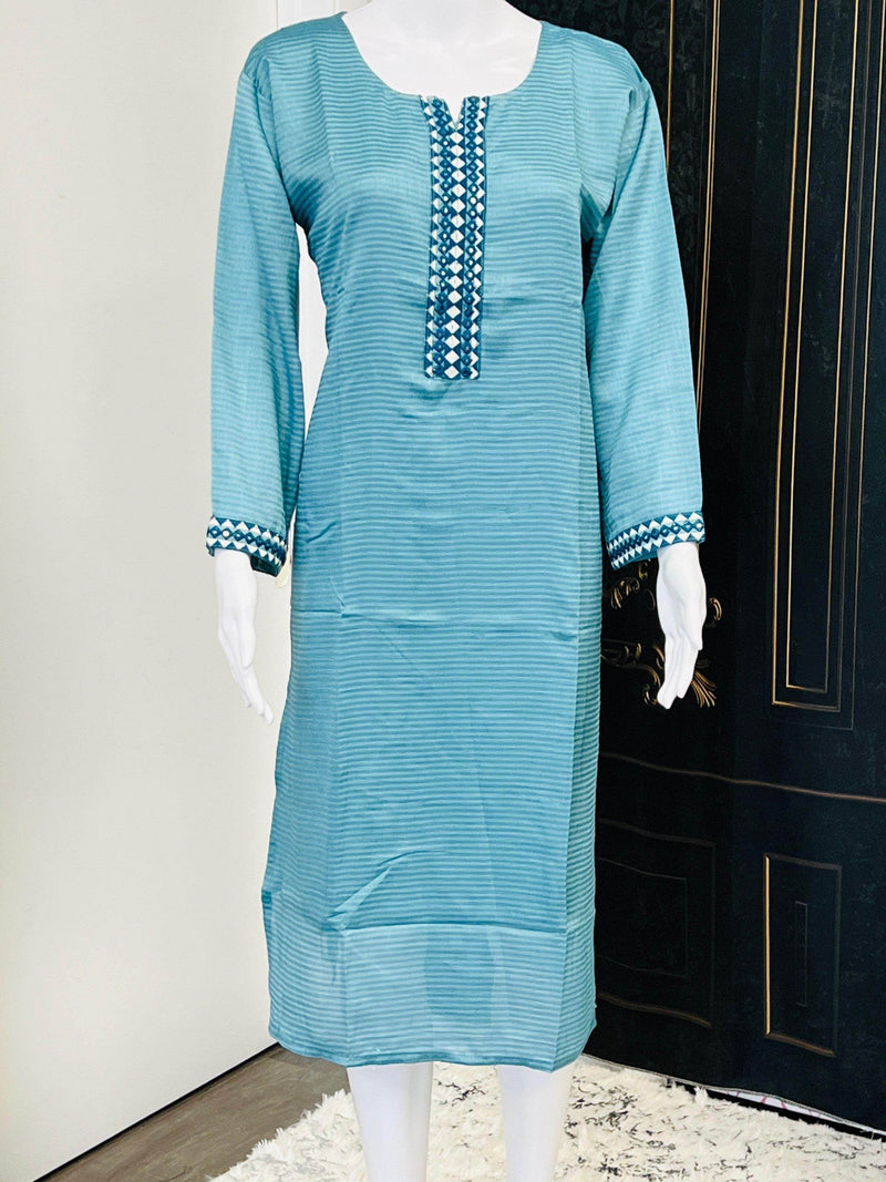 Chinon silk kurti