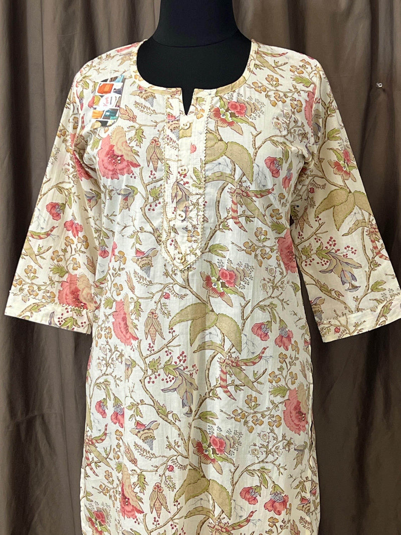 Mulmul cotton kurti