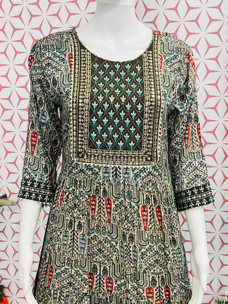 Rayon kurti | printed kurti