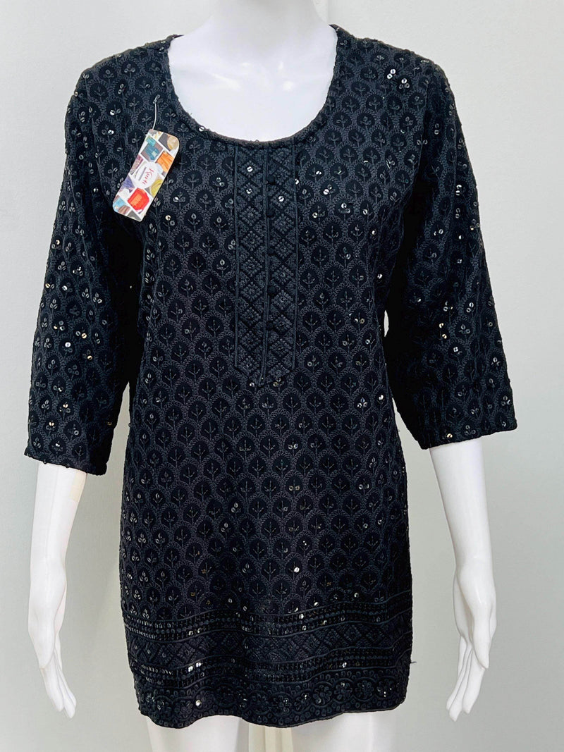 Short kurti / sequin short kurti
