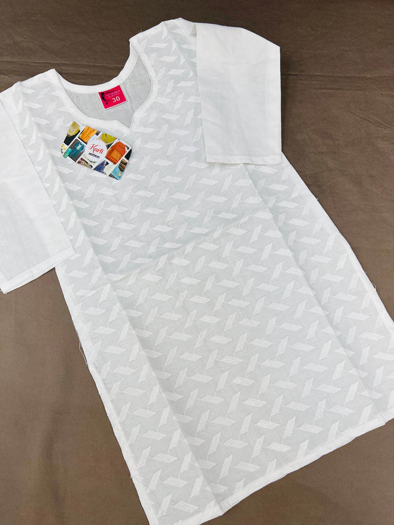 Cotton chikankari kurti for girls