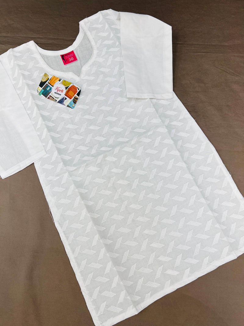 Cotton chikankari kurti for girls