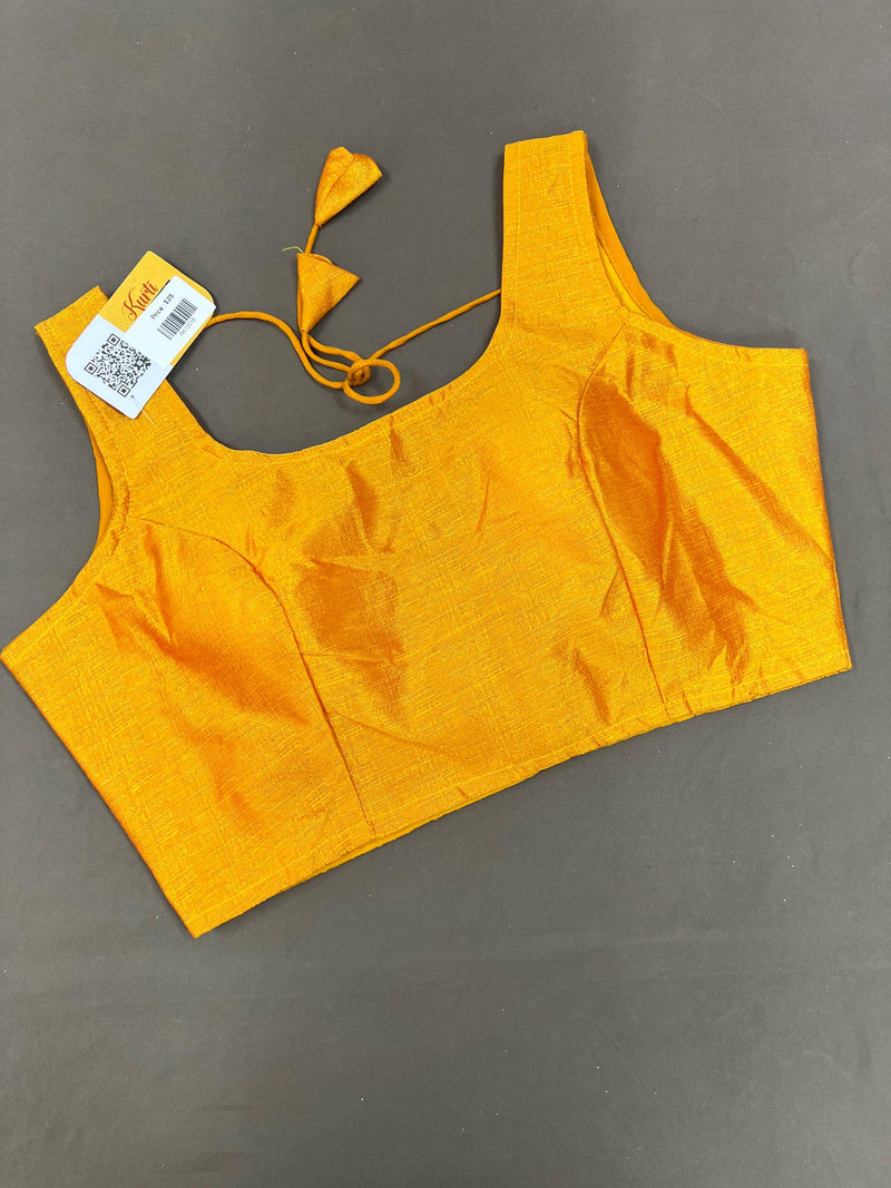 Raw silk blouse