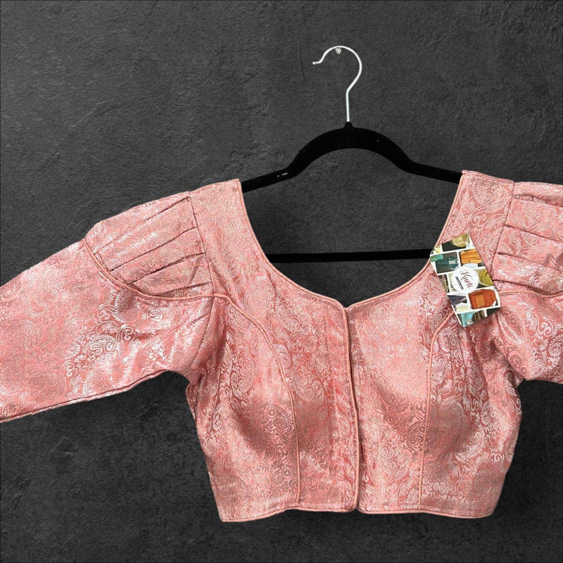 Peach silver blouse