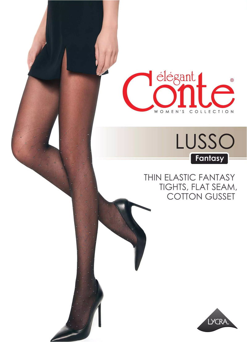 Fantasy Tights Conte Lusso - Diamond Lurex Polka Dots