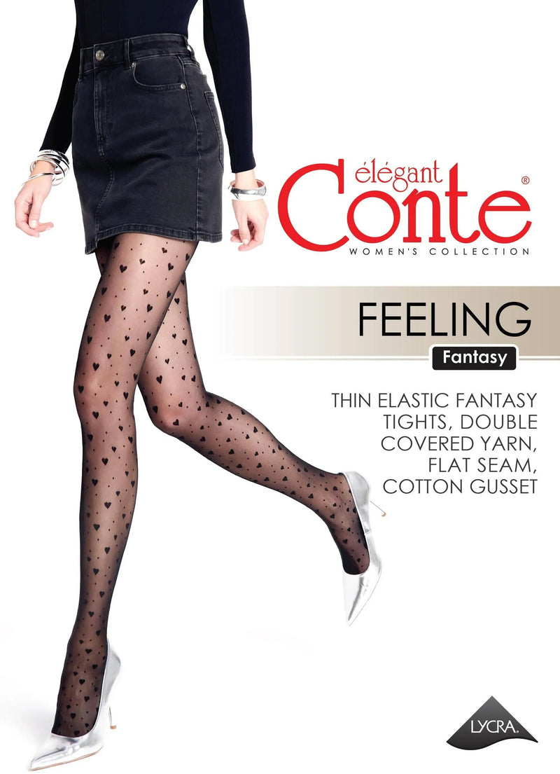 Fantasy Tights Conte Feeling - Hearts and Dots