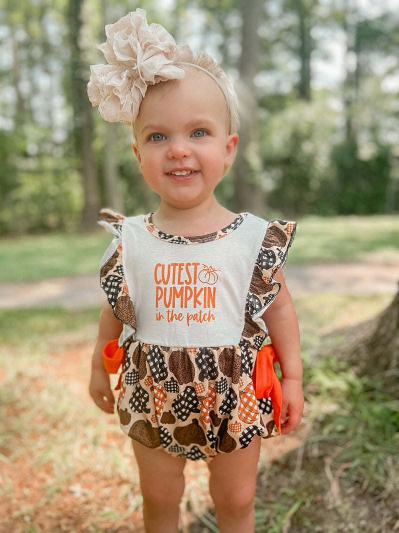 Cutest pumpkin romper