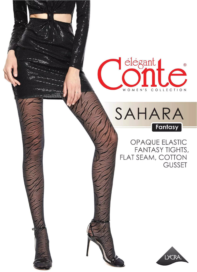 Fantasy Tights Conte Sahara - Animalistic Lace Interlacing