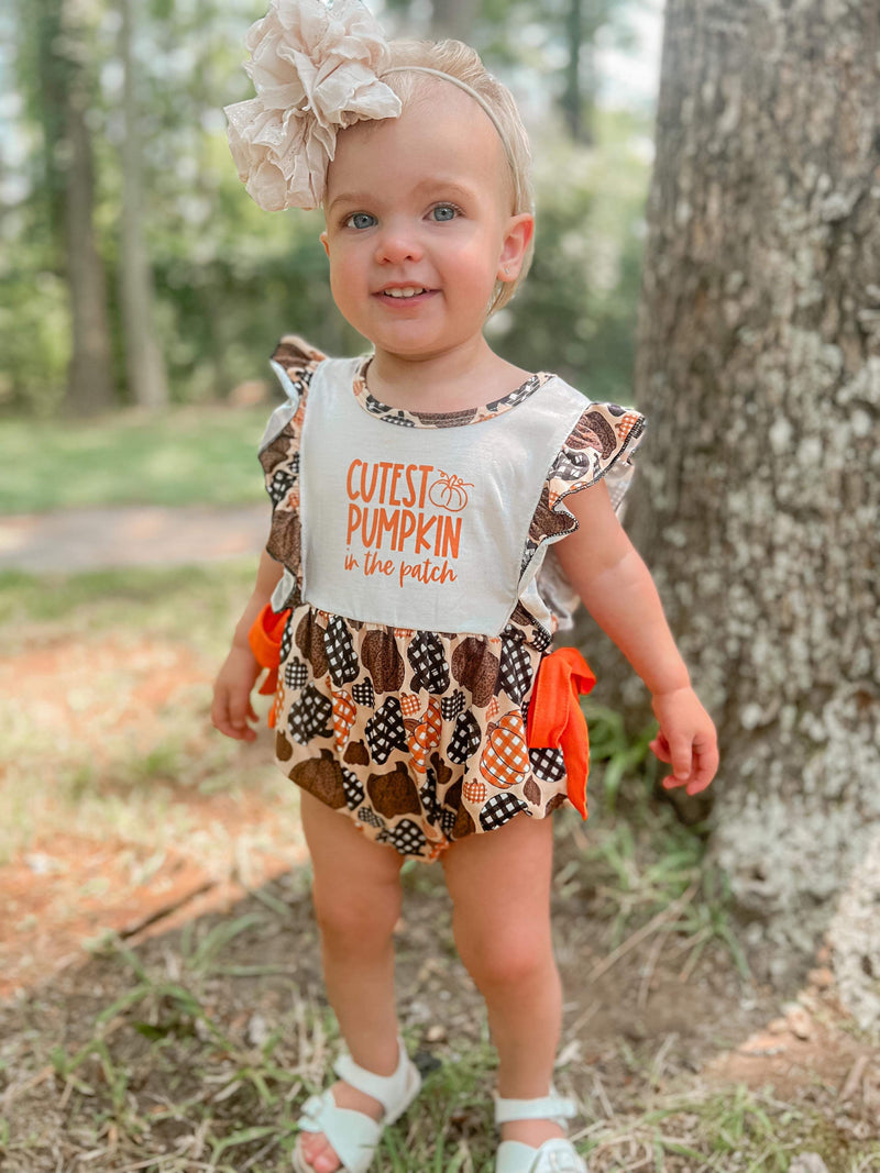 Cutest pumpkin romper