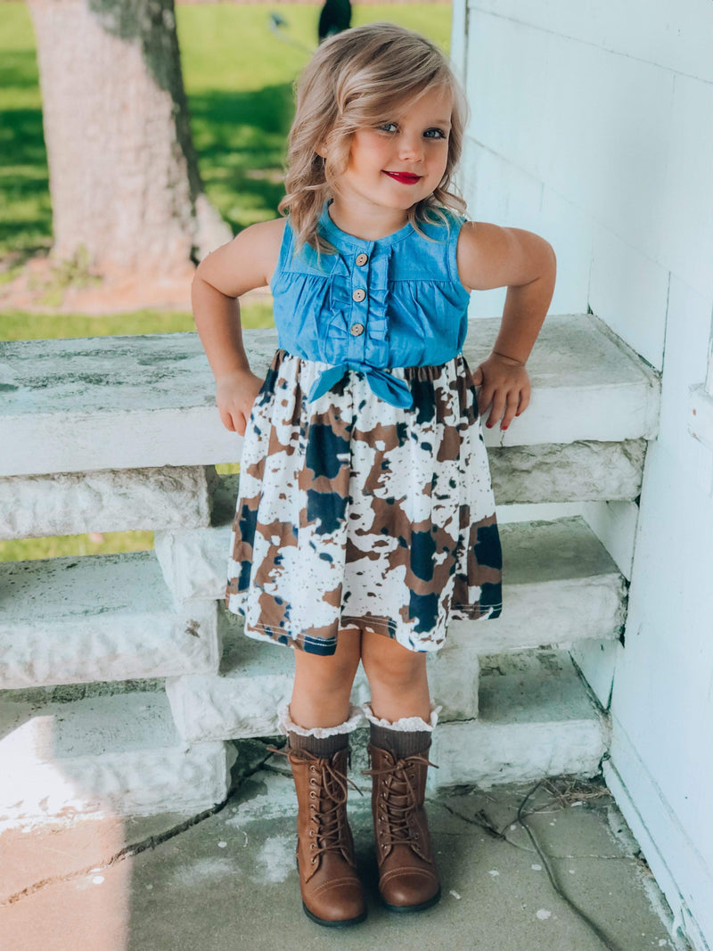 Brown cow dress