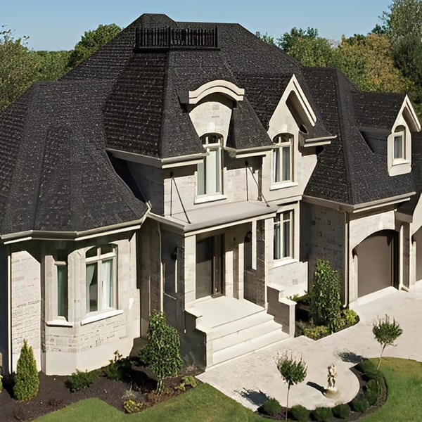 IKO Cambridge Hip & Ridge Shingle (1 Bundle - 36.5 Lin Ft) - Harvard Slate