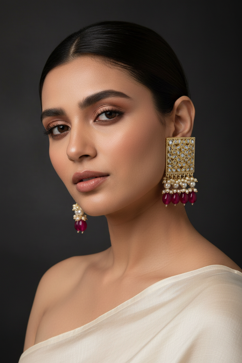 Kundan earrings